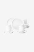 Seltmann Weiden - Kaffeservis Seltmann Lido Black Line 18 delar - Vit ...