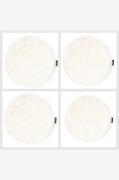 Skinnwille - Sittdyna rund Curly 4-pack - Vit - Sittkuddar & stolsdyno...