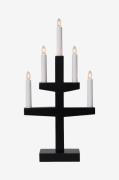 Star Trading - Ljusstake Trapp 5L - Svart - Adventsljusstakar - Från H...