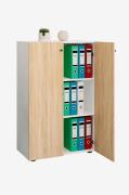 VCM - Kontorsskåp Lona Xl med gångjärnsdörrar - Flerfärgad - Hyllor & ...