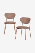WOOOD - Valor Matstol - Set med 2 st - Beige - Stolar - Från Homeroom
