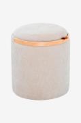 Nordic Furniture Group - Sittpuff med förvaring Lykke - Beige - Fotpal...