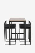 Venture Home - Barset Camden med 4st barstolar Opelika - Brun - Matgru...