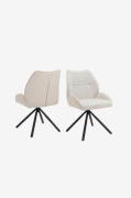 Loft24 - Tilde matstol med metallben, 2-pack - Vit - Stolar - Från Hom...