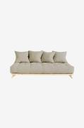 Karup - Soffa Senza Natur Bas - Beige - Bäddsoffor - Från Homeroom
