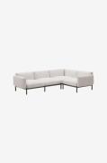Kave Home - 3-sits soffa för utomhusbruk - sorells - Beige - Utesoffor...