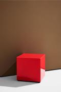 Pastill - Pop kub i färgat glas 35x35 cm - Röd - Småbord - Från Homero...