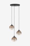 EGLO - Takpendel Ariscani Round Svart/koppar, 3 lampor - Svart - Takpe...