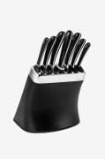 Robert Welch - Svart knivblockset 8P med skärpstål Signature - Svart -...