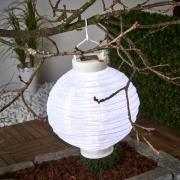 STAR TRADING Liten LED-solarlampa Jerrit 20 cm, vit