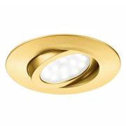 Eco-Light LED-inbyggnadsspot Zenit med IP44, guld