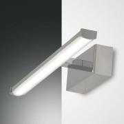 Fabas Luce LED-vägglampa Nala, krom, bredd 30 cm
