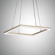 Fabas Luce LED-pendellampa Bard, 42x42cm i mattguld-finish