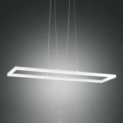 Fabas Luce LED-pendellampa Bard, 92 x 32 cm, vit