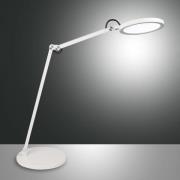 Fabas Luce LED-skrivbordslampa Regina med dimmer, vit