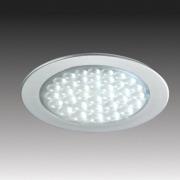 Hera R 68-LED inbyggnadslampa i rostfritt stål