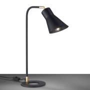 Metallux Bordslampa Conico, svart/guld