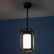 Moretti Luce Hänglampa Cubic³ 3368 mässing antik/opal