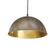 Moretti Luce Hänglampa Circle guld/antikmässing, Ø 25 cm