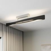 Quitani LED-taklampa Lian, svart/aluminium