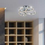 Trio Lighting LED-taklampa Francis, borstat aluminium