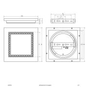 EVN ALQ LED-panel vit 12 W 25x25 cm 4 000 K