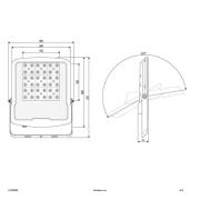 EVN Panthera LED-spot utomhus IP65 100W 4.000K