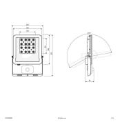 EVN Panthera utomhus spot sensor IP44 30 W 4 000K