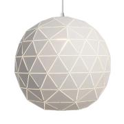 Deko-Light Pendellampa Asterope, rund Ø 50cm, vit