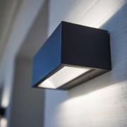 LUTEC connect LED-utomhusvägglampa Gemini RGBW smart styrbar