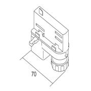 Ivela universal-adapter 220-240V, silver