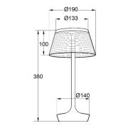 Aluminor La Petite Lampe LED-bordslampa, vit