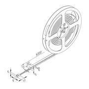 Hera LED-list Basic-Tape F, IP54, 3.000K, längd 500cm