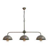 Moretti Luce Pendellampa Circle i mässing antik, 3 lampor