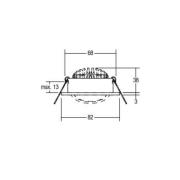 BRUMBERG LED-downlight 38° rund creme 3 000K