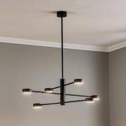 Nowodvorski Lighting Taklampa Orbit VI, svart, 6 lampor