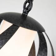 Quintiesse Hänglampa Blacksmith svart/vit 1 lampa Ø25,4