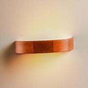 Lamkur Vägglampa Kerio, bredd 40,5 cm, furu rustik