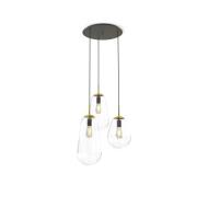 Nowodvorski Lighting Hänglampa Pear, mässing, 3 lampor