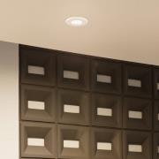 Arcchio LED-inbyggnadslampa Elmon, IP65, vit