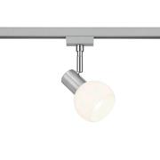 Trio Lighting Spårspot till DUOline, opalglas, nickelfärgad, E14