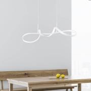 Reality Leuchten LED-hänglampa Perugia med switch dimmer, vit