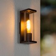 Lucide Utomhusvägglampa Sligo, IP65, svart, höjd 27,8 cm