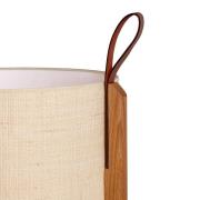 Carpyen Greta bordslampa, naturfiber/ek, höjd 44cm