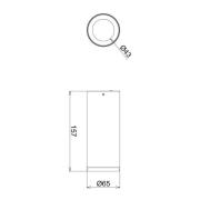 Deko-Light LED-downlight för utanpåliggande montering Lucea 10 W svart