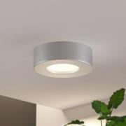 Prios LED-taklampa Edwina, silver, 12 cm, set om 3