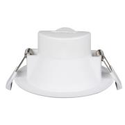 Prios LED-inbyggnadslampa Rida, 10st, vit, 23cm, 30W, CCT, IP44