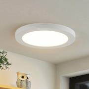 Prios LED-taklampa Aureka, set om 2, sensor, Ø 23 cm, vit