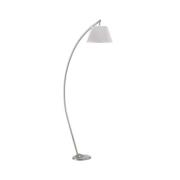 ONLI Golvlampa Sinea, silver/silver, höjd 110 cm, järn, textil