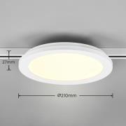 Trio Lighting Camillus LED-strålkastare för DUOline, vit, Ø 26 cm